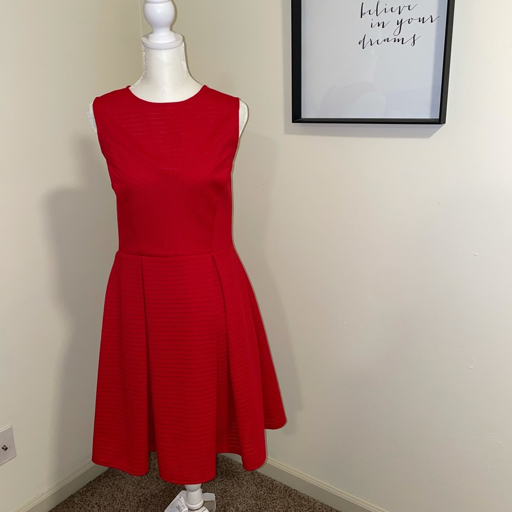 NWT Sz. 10 INC Red Dress